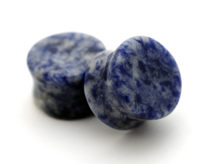 Wholesale Body Jewelry Plugs on Organics    Plugs And Tunnels    Stone Plugs    Blue Lapis Stone Plugs